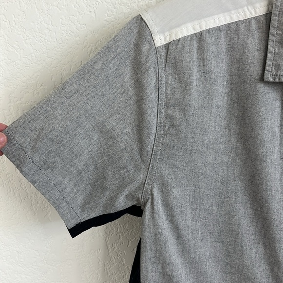 rag and bone Snap Men's Color Block Short Sleeve Shirt - Picture 3 of 8